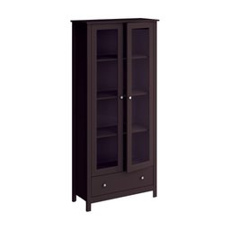 Cristaleira Ditália 2 Portas 1 Gaveta E-954 Preto - 6