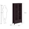 Cristaleira Ditália 2 Portas 1 Gaveta E-954 Preto - 5