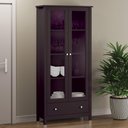 Ver imagem 2 de Cristaleira Ditália 2 Portas 1 Gaveta E-954 Preto