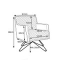 Ver imagem 4 de Poltrona Decorativa Nagoya Base Orby Veludo Bege - Gran Belo Decor