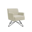 Ver imagem 2 de Poltrona Decorativa Nagoya Base Orby Veludo Bege - Gran Belo Decor