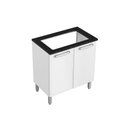 Ver imagem 1 de Balcão Cozinha p/Cooktop Evidence 7174 c/ 2 Portas Branco - Bertolini