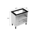 Ver imagem 3 de Balcão Cozinha p/Cooktop Evidence 7174 c/ 2 Portas Branco - Bertolini