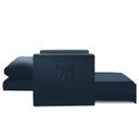 Ver imagem 3 de Sofá Cama Multi 1 Lugar 1,28M Retrátil Suede Animale Azul - Ilha Bela