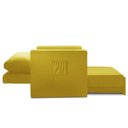 Ver imagem 3 de Sofá Cama Multi 1 Lugar 1,28M Retrátil Suede Animale Amarelo - Ilha Bela