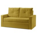Ver imagem 2 de Sofá Cama Multi 2 Lugares 2,28M Retrátil Suede Animale Amarelo - Ilha Bela