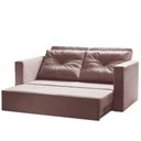 Ver imagem 3 de Sofá Cama Multi 2 Lugares 2,08M Retrátil Veludo Rosê - Ilha Bela