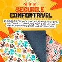 Ver imagem 3 de Caminha Pet Formato Ossinhos em Madeira Maciça (eucalipto) - Colchão Azul Liso