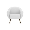 Ver imagem 1 de Poltrona Decorativa Sacha Corano Branco - Gran Belo Decor