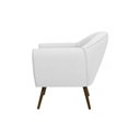 Ver imagem 2 de Poltrona Decorativa Sacha Corano Branco - Gran Belo Decor