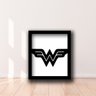 Quadro Logo Mulher Maravilha, Liga de Justiça - 1