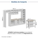 Ver imagem 3 de Cozinha Planejada 10 Peças com Tampo e Cristaleira e Ilha Marselha CabeCasa MadeiraOriginals Branco