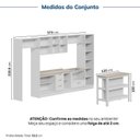 Ver imagem 3 de Cozinha Planejada 10 Peças com Tampo e Cristaleira e Ilha Marselha CabeCasa MadeiraOriginals Branco