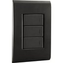 Ver imagem 1 de Conjunto 4x2 com 3 Interruptores Simples 10 a 250 V Tramontina Liz Grafite