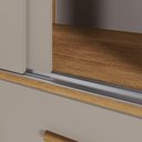 Ver imagem 5 de Guarda Roupa New Star 3 Portas 9 Gavetas com Espelho Salleto Cinamomo/ Off White