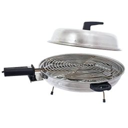 Churrasqueira e Forno Pizza Grill Elétrico 2 em 1 com Tampa e Forma Redonda 110V 127V Cotherm 1151 - 4