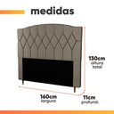 Ver mais imagens de Cabeceira Estofada para Cama Box Queen Belize de 1,60m