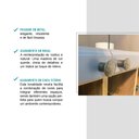 Ver imagem 4 de Armário Aéreo Milla 3 Portas Nog/cinza 120cm Carraro