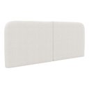 Ver imagem 1 de Cabeceira Painel Orgânico Cama Box Queen Size Aira 160cm Dobrável Bouclé Off White - Desk Design