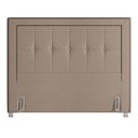 Ver imagem 1 de Cabeceira Cama Box Casal Queen 160cm Paolla P02 Linho Bege - Mpozenato