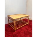 Ver imagem 2 de Mesa de Centro Retangular Estilo Xadrez Verniz