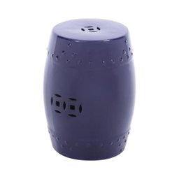 Puff Seat Garden Cerâmica Azul - 2 Puff Seat Garden Cerâmica Azul - 2