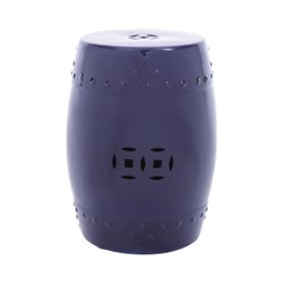 Puff Seat Garden Cerâmica Azul - 1 Puff Seat Garden Cerâmica Azul - 1