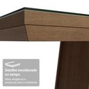 Ver imagem 6 de Mesa de Jantar Retangular Tampo com Moldura e Vidro Sobreposto Rustic 5364 Madesa