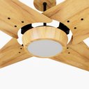 Ver imagem 2 de Ventilador de Teto Natuvent Callis Led 4 Pás Madeira Teca 6500k Branco Frio, Luz Branca 220v