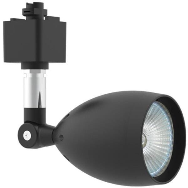 Spot para Trilho Alumínio 1xdicróica Bullet Gz10 Preto Ad2555 Pmtx ...