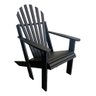Cadeira Pavao Adirondack Pinus com Stain Osmocolor e Verniz - Preto - Natural - 4