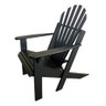 Cadeira Pavao Adirondack Pinus com Stain Osmocolor e Verniz - Preto - Natural - 3