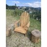 Cadeira Pavao Adirondack Pinus com Stain Osmocolor e Verniz - Preto - Natural - 5