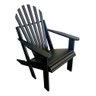 Cadeira Pavao Adirondack Pinus com Stain Osmocolor e Verniz - Preto - Natural - 1