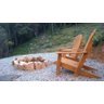 Cadeira Pavao Adirondack Pinus com Stain Osmocolor e Verniz - Preto - Natural - 7