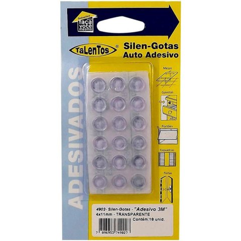 Silen Gotas 4x11mm Transparente 18Pçs 4902 Talentos