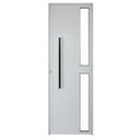 Ver imagem 1 de Porta Lambril de Alumínio Branco Com Vidro e Puxador CMC Classic - Lado Direito - 2.10(A)x0.90(L)