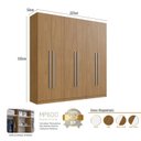 Ver imagem 6 de Guarda-Roupa Modulado 237cm com 6 Portas Cabideiros e Gavetas Integrato