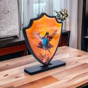 Ver imagem 1 de Adorno Pedestal de Mesa Escudo São Miguel Arcanjo
