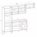 Ver imagem 2 de Cozinha Compacta Aurora com Balcão 120cm sem Tampo Cinamomo Grafite Aramóveis