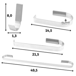 Kit Acessórios Para Banheiro Quadrado Cromado 4 Peças - 2
