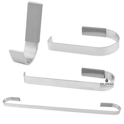 Kit Acessórios Para Banheiro Quadrado Cromado 4 Peças - 3