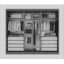 Ver imagem 3 de Guarda Roupa Casal com Espelho 3 Portas 8 Gavetas - Sollo-Branco - Móveis Novo Horizonte
