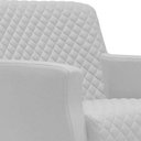 Ver imagem 2 de Poltrona Decorativa Nagoya Pés Madeira Corano Branco - Gran Belo Decor