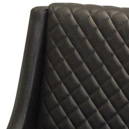 Kit 2 Poltronas Decorativa Antônia Tressê Courotex Preto - Gran Belo Decor - 3 Kit 2 Poltronas Decorativa Antônia Tressê Courotex Preto - Gran Belo Decor - 3