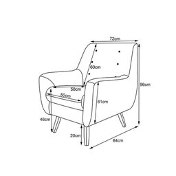 Poltrona Decorativa Levinsk Jacar Preto/Branco - Gran Belo Decor - 3 Poltrona Decorativa Levinsk Jacar Preto/Branco - Gran Belo Decor - 3