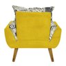 Kit 3 Poltronas Decorativas Opala Jornal Amarelo - Kasa Sofá - 6