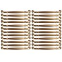 Ver imagem 3 de Kit 24 Puxadores para Móveis Alça Dourado 1767 Grenade Torralba Armários Gavetas