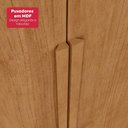 Ver mais imagens de Guarda Roupa Casal 100% Mdf 6 Portas Easy Move 2,40 com Espelhos Amendoa Clean