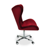 Poltrona Egg Slim Vermelha Jolie Brilho Base Giratória com Rodinhas - 2